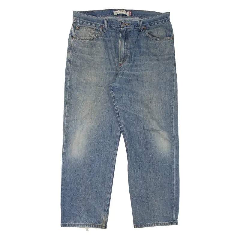 LEVI'S 550 Jeans Mens Blue Relaxed Tapered Stone Wash W36 L30