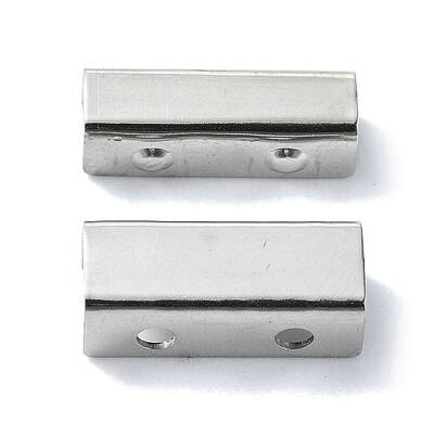 Non-Tarnish Rectangle 201 Stainless Steel Clasp