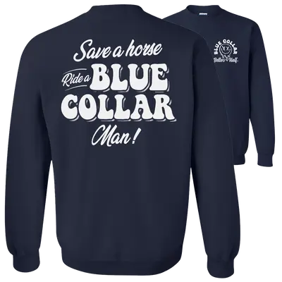 Save A Horse - Crew Sweatshirt - Navy
