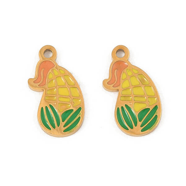 304 Stainless Steel Enamel Charms