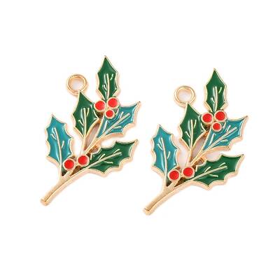 Golden Plated Alloy Enamel Pendants