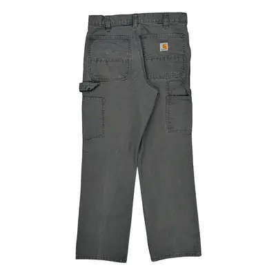 Relaxed Fit Carhartt Cargo Carpenter Trousers - 32? Waist Grey Cotton