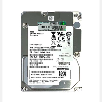 870794-001 HP 600GB 12Gb/s SAS 15000 3.5-inch Hard Drive
