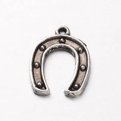 Tibetan Style Alloy Horseshoe Pendants