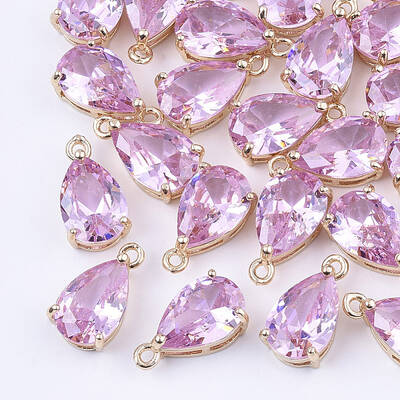 Transparent Glass Charms