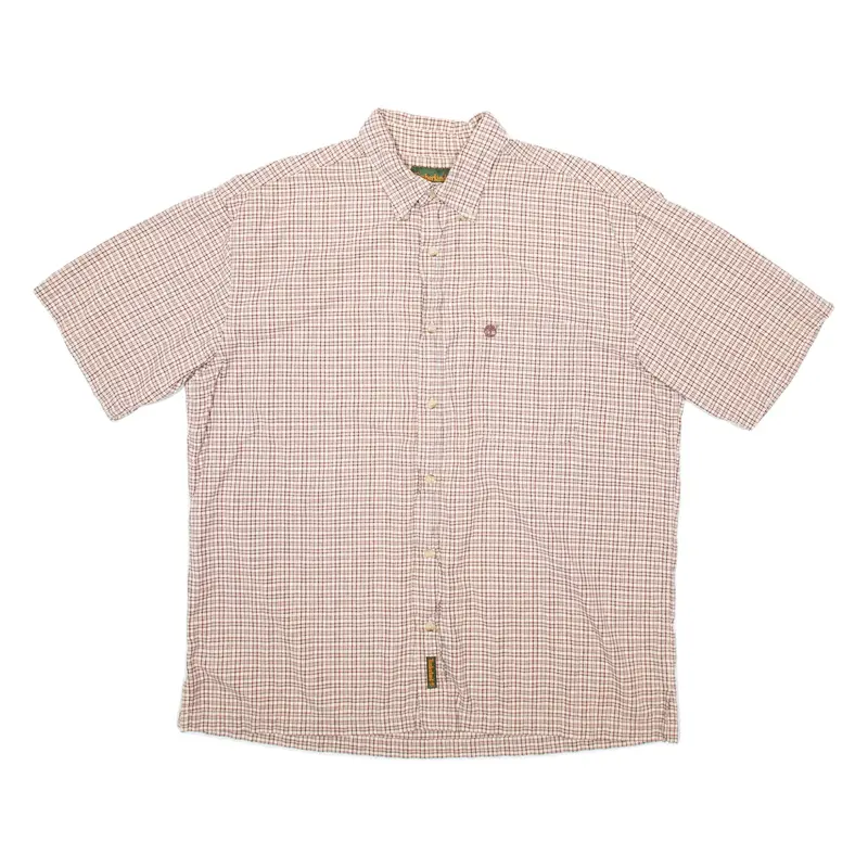 TIMBERLAND Mens Shirt Beige Gingham L