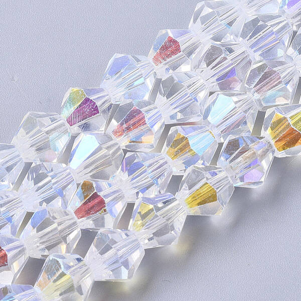 Electroplate Glass Beads Strands