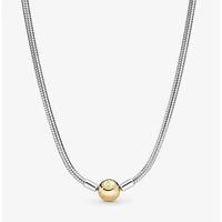 925 Sterling Silver Moments Snake Chain Necklace,Fit Necklaces Charm,Gorgeous Jewelry,ideal Holiday Gift,Gift For Her.