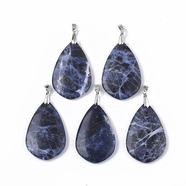 Natural Sodalite Big Pendants