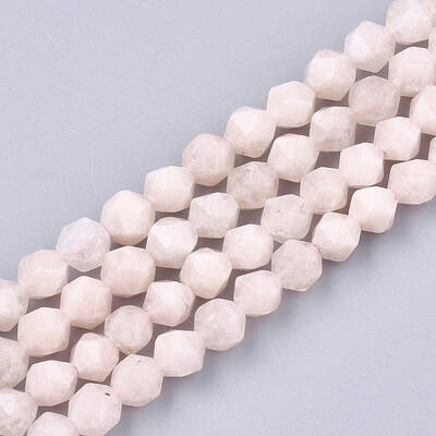 Natural Pink Morganite Beads Strands