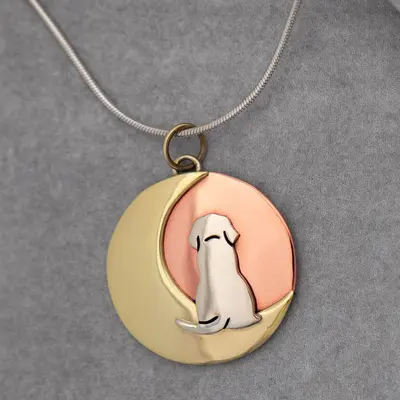 Moonlight Dog Necklace - Pendant Only