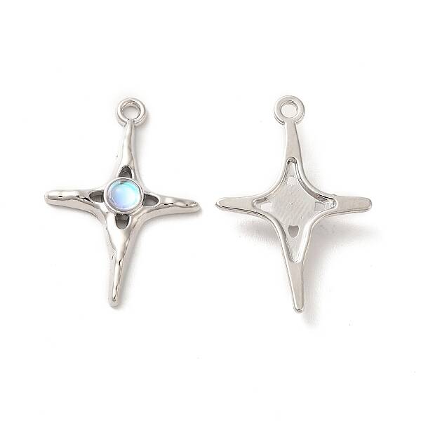 Rack Plating Alloy Resin Pendants