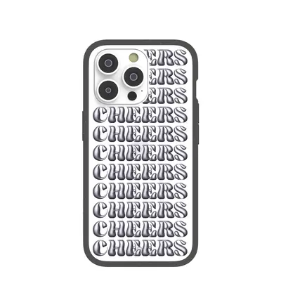 Clear Cheers iPhone 14 Pro Case With Black Ridge