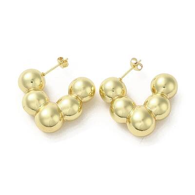 Brass Stud Earrings