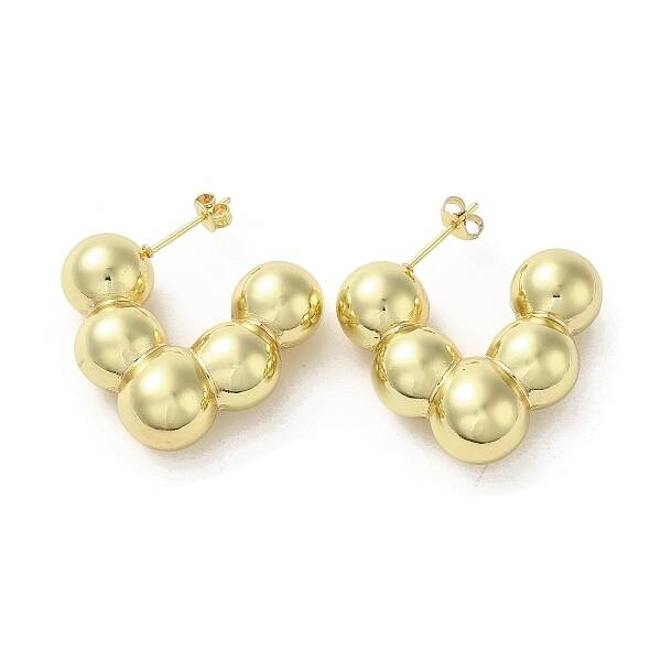 Brass Stud Earrings