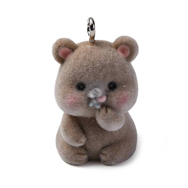 Flocky Animal Resin Pendants
