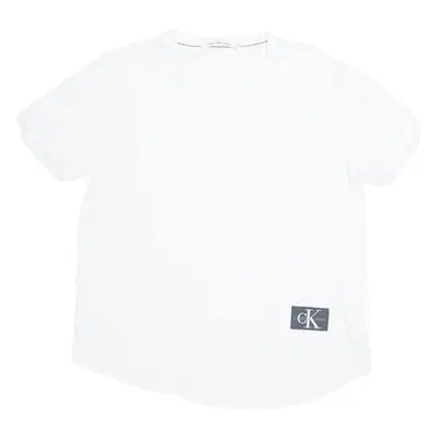 CALVIN KLEIN JEANS Mens T-Shirt White 3XL