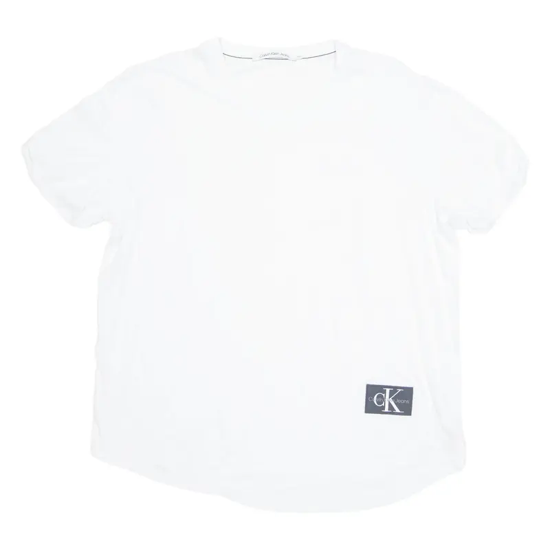 CALVIN KLEIN JEANS Mens T-Shirt White 3XL