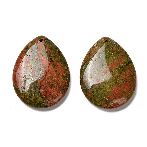 Natural Unakite Pendants