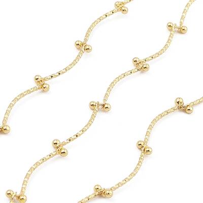 Brass Curved Bar Link Chains