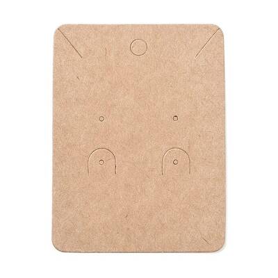 Blank Kraft Paper Jewlery Display Cards