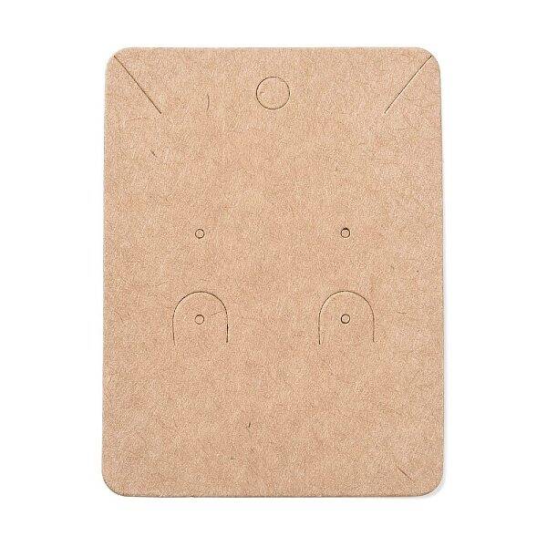 Blank Kraft Paper Jewlery Display Cards