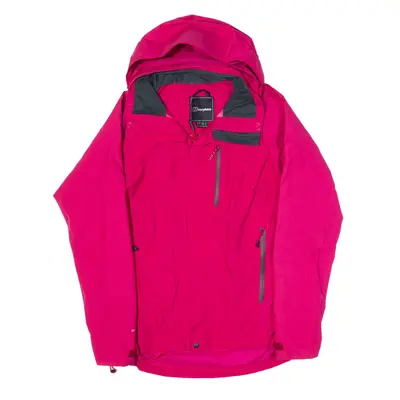 BERGHAUS Rain Jacket Pink Womens UK 10