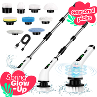 【Summer Deal】QUEP Electric Spin Scrubber for Cleaning Bathroom: Cordless Power Shower Scrubber - Electric Cleaning Brush ...