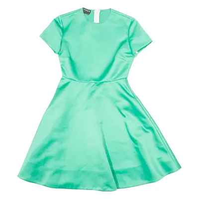 ROCHAS Skater Dress Green Short Sleeve Knee Length Womens UK 14