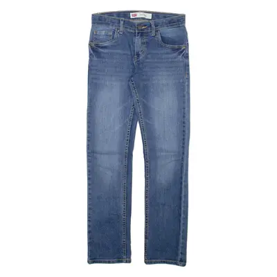 LEVI'S 511 Boys Jeans Blue Slim Straight Stone Wash W26 L27