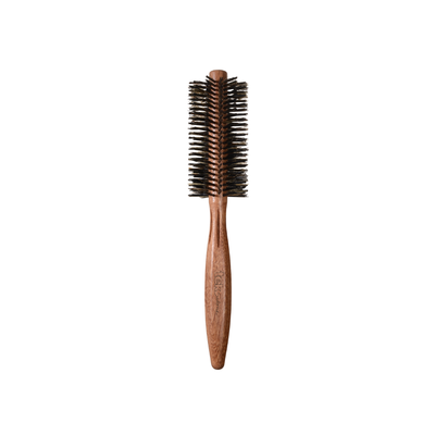 Tek - Round Brush in Mahogany Wood with Reinforced Boar Hair Bristles - 45mm