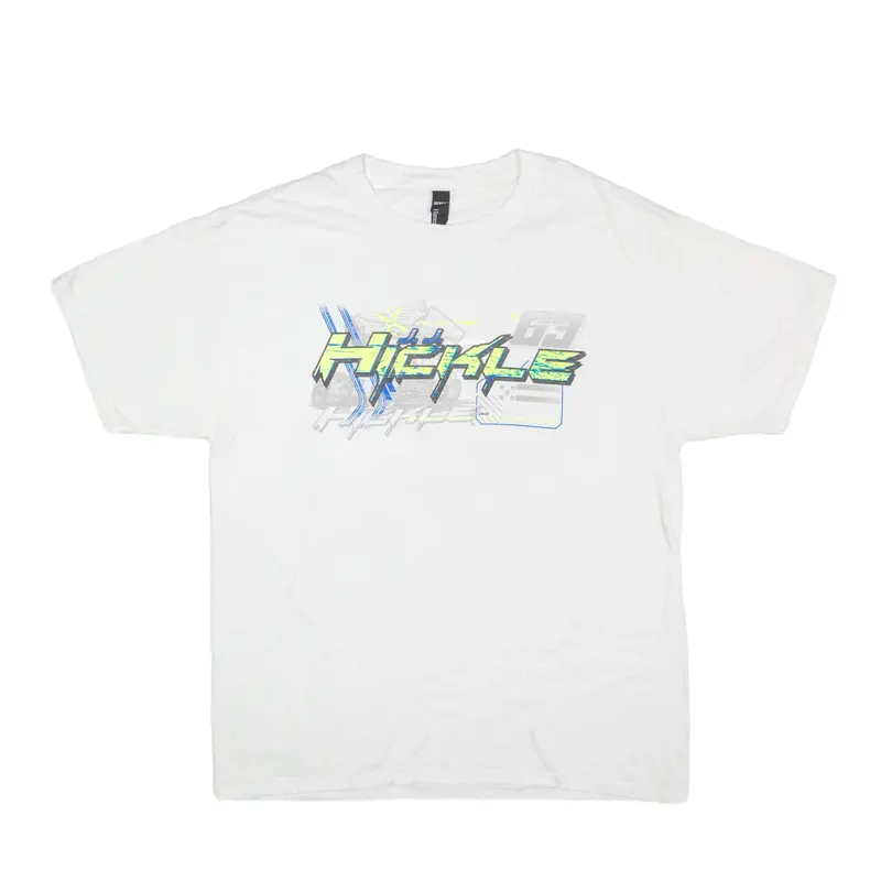 HANES J J Hickle T-Shirt White Short Sleeve Mens L