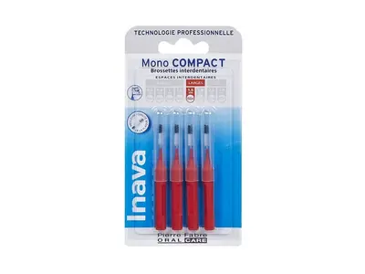 Inava Mono Compact Interdental Brushes Wide 1.5mm Red x4