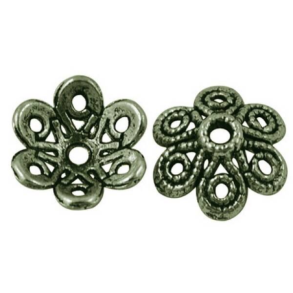 Tibetan Style Alloy Fancy Bead Caps