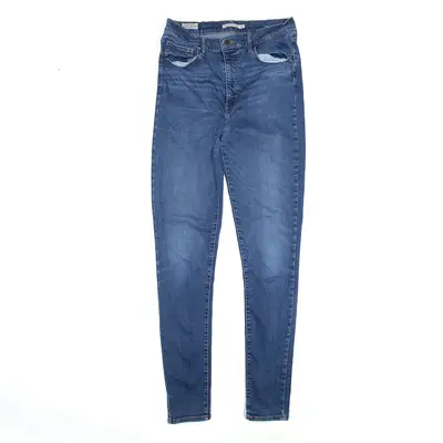 LEVI'S Premium Big E Mile High Jeans Blue Denim Slim Skinny Womens W28 L30