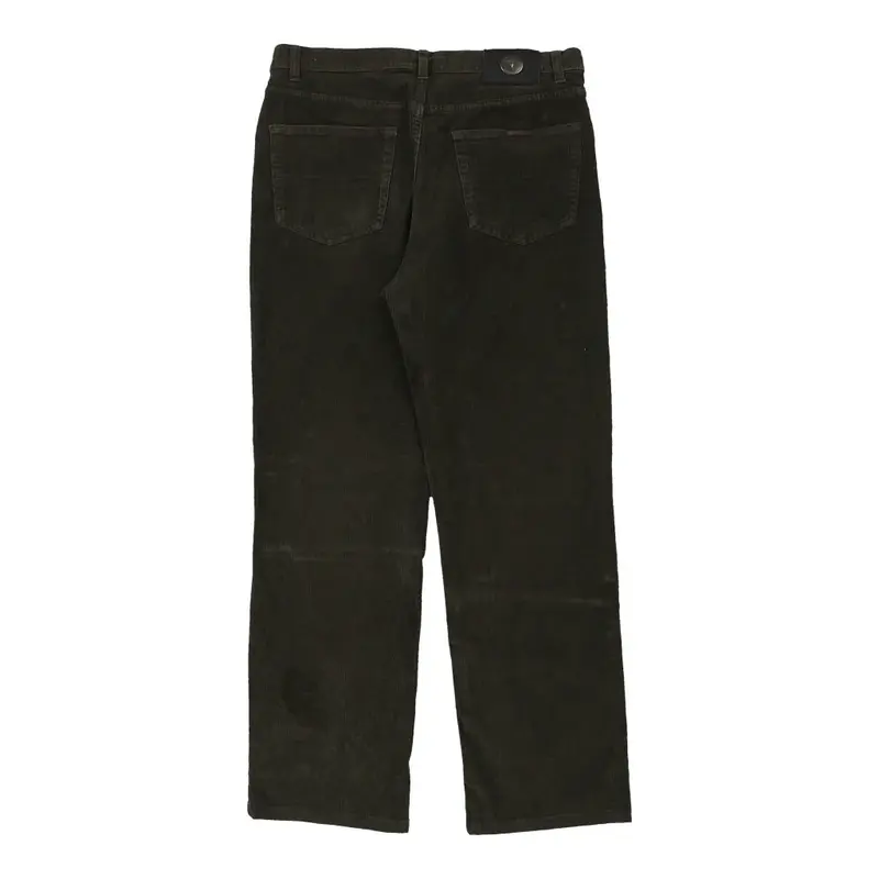 Trussardi Cord Trousers - 34W 30L Khaki Cotton