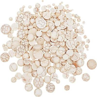 300Pcs 14 Sizes Synthetic Howlite Cabochons