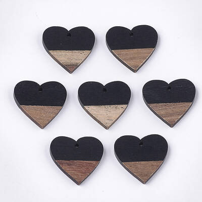 Resin & Walnut Wood Pendants