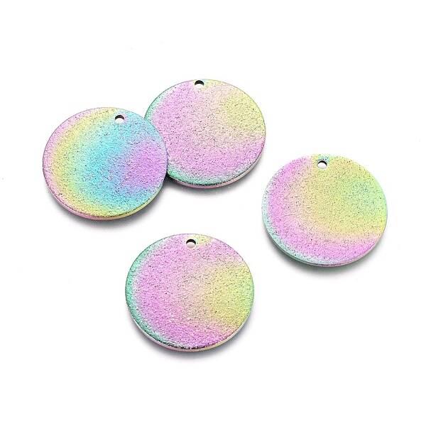 Ion Plating(IP) 304 Stainless Steel Textured Pendants