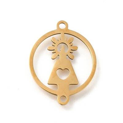 201 Stainless Steel Laser Cut Connector Charms