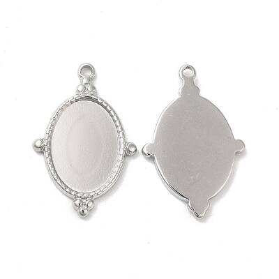 Non-Tarnish 304 Stainless Steel Pendant Cabochon Settings