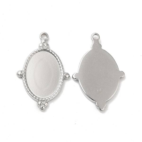 Non-Tarnish 304 Stainless Steel Pendant Cabochon Settings