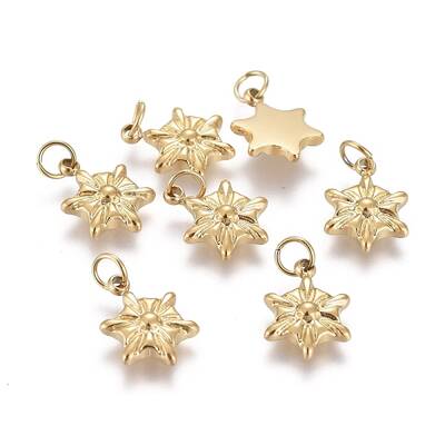 Christmas Ion Plating(IP) 304 Stainless Steel Charms
