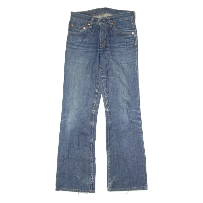 LEVI'S 536 Mens Jeans Blue Regular Bootcut Stone Wash W28 L32