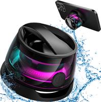 Magnetic Portable Waterproof Wireless Speaker, Hd Stereo Surround Sound Quality, Ipx7 Waterproof Led Shower Speaker, Portable...