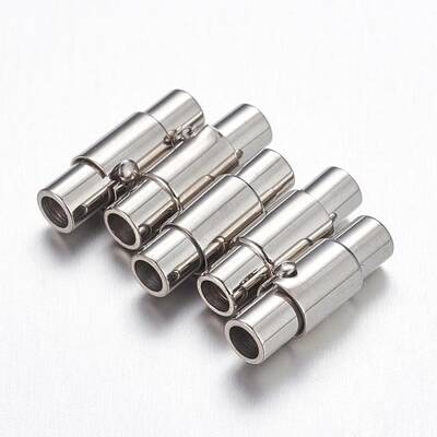 Tarnish Resistant DIY Stainless Steel Locking Tube Magnetic Clasps