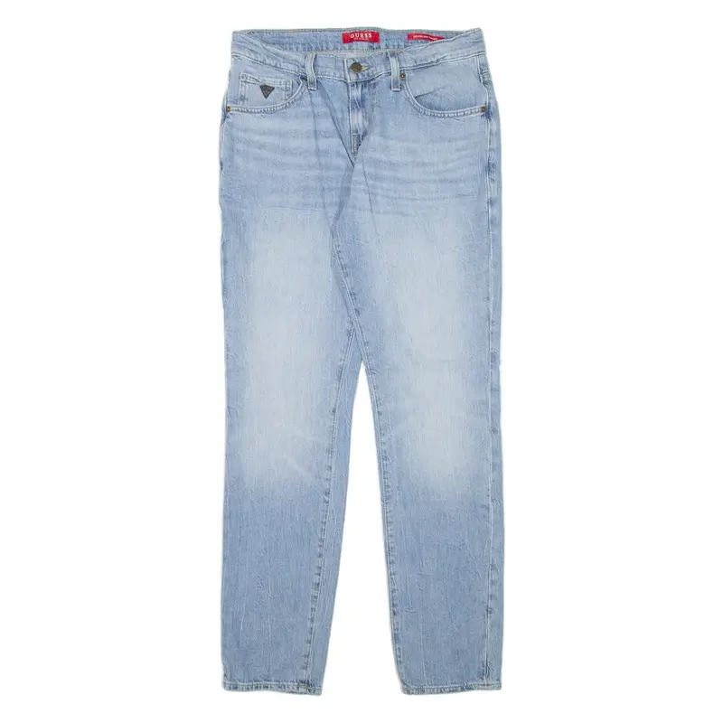 GUESS Womens Jeans Blue Slim Tapered Denim Stone Wash W29 L30