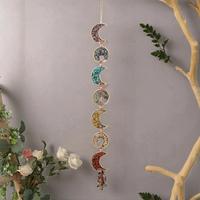Moon Design Hanging Decor, 1 Count Hanging Decor for Home Living Room, Courtyard Room Window Decoration Hanging Ornaments, Fe...