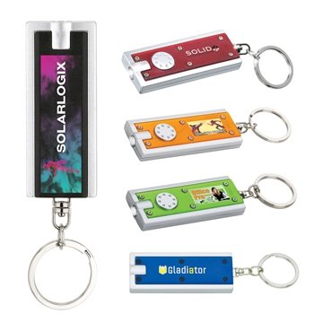 250 Customized Ester Flashlight Keyring - LED & Battery Included