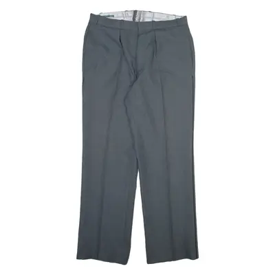 Mens Trousers Grey Regular Straight W33 L30
